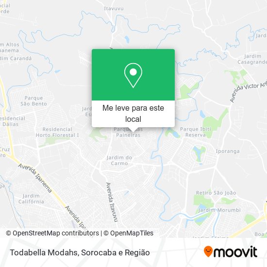 Todabella Modahs mapa