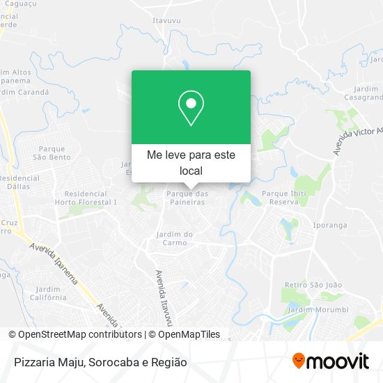 Pizzaria Maju mapa