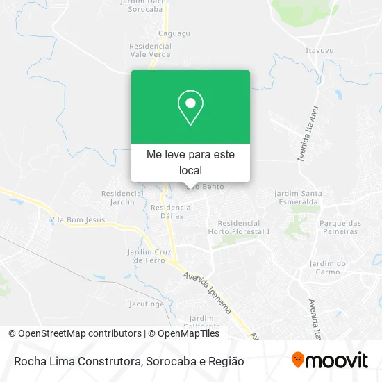 Rocha Lima Construtora mapa