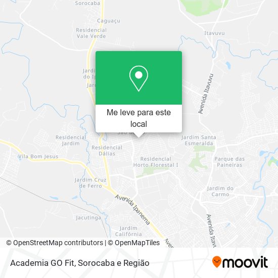 Academia GO Fit mapa