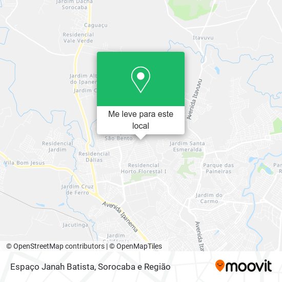 Espaço Janah Batista mapa