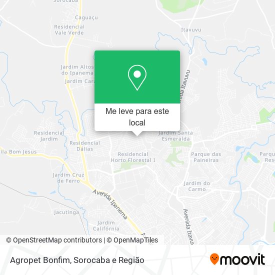 Agropet Bonfim mapa