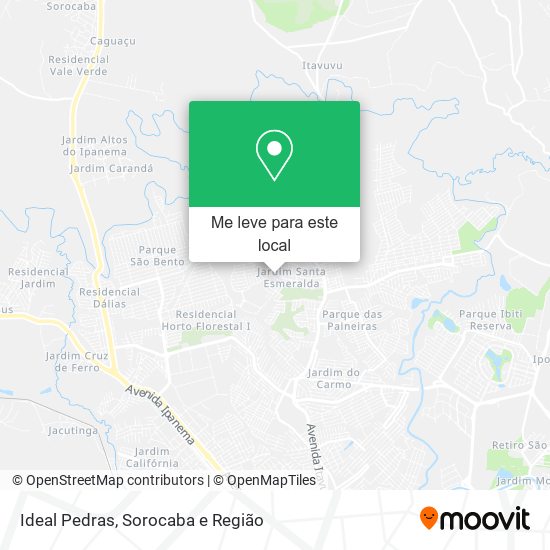 Ideal Pedras mapa