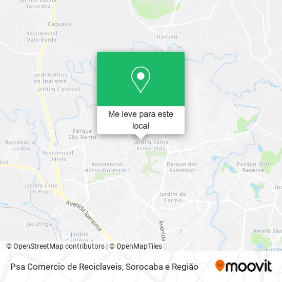 Psa Comercio de Reciclaveis mapa