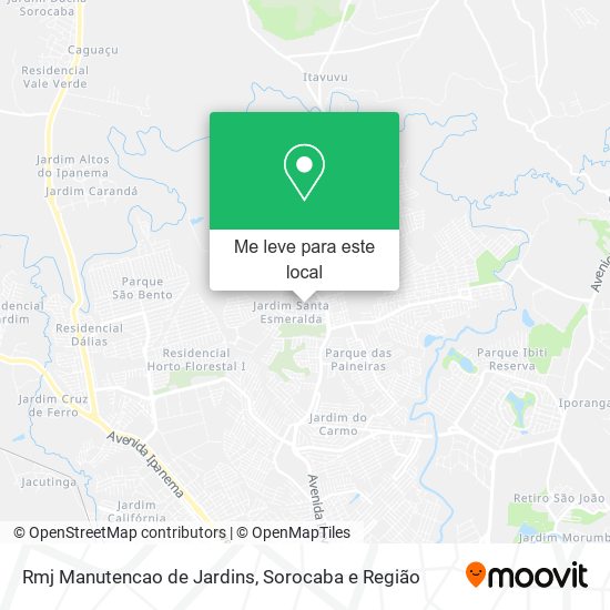 Rmj Manutencao de Jardins mapa