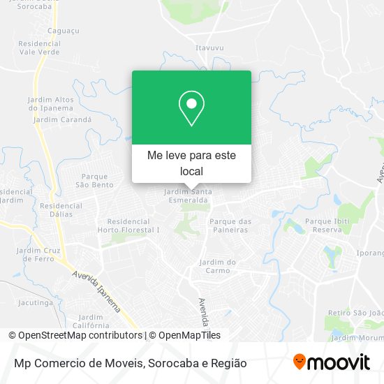 Mp Comercio de Moveis mapa