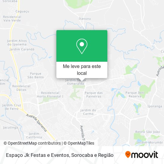 Espaço Jk Festas e Eventos mapa