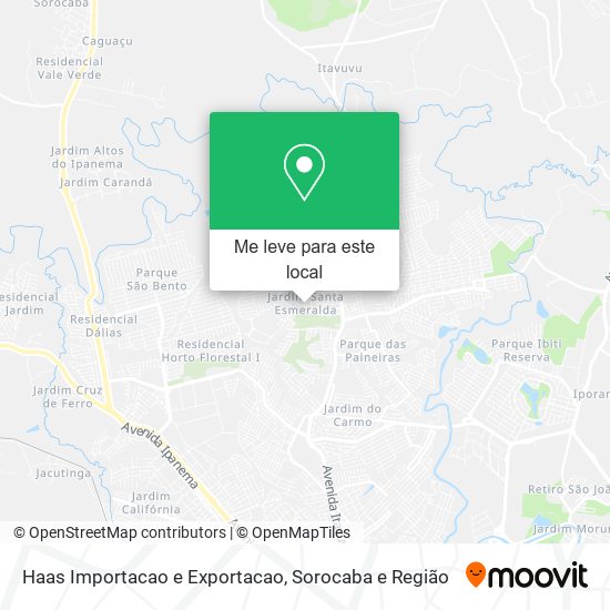 Haas Importacao e Exportacao mapa