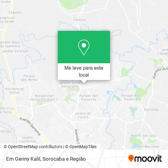 Em Genny Kalil mapa