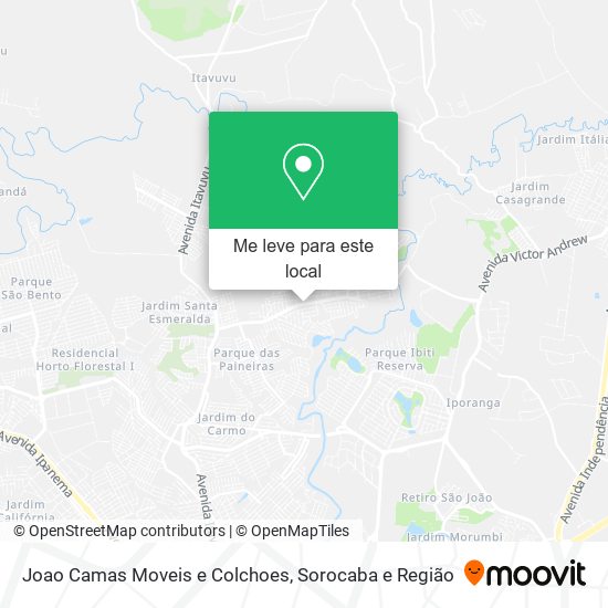 Joao Camas Moveis e Colchoes mapa