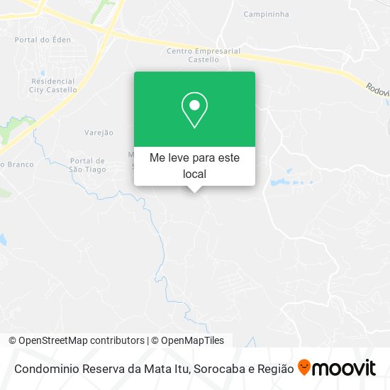 Condominio Reserva da Mata Itu mapa