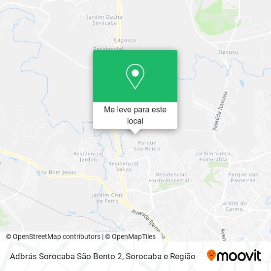 Adbrás Sorocaba São Bento 2 mapa