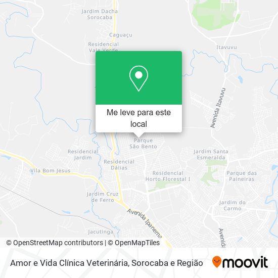 Amor e Vida Clínica Veterinária mapa