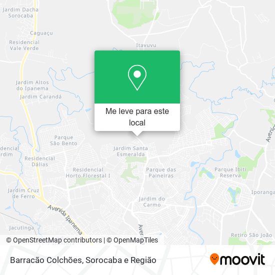 Barracão Colchões mapa