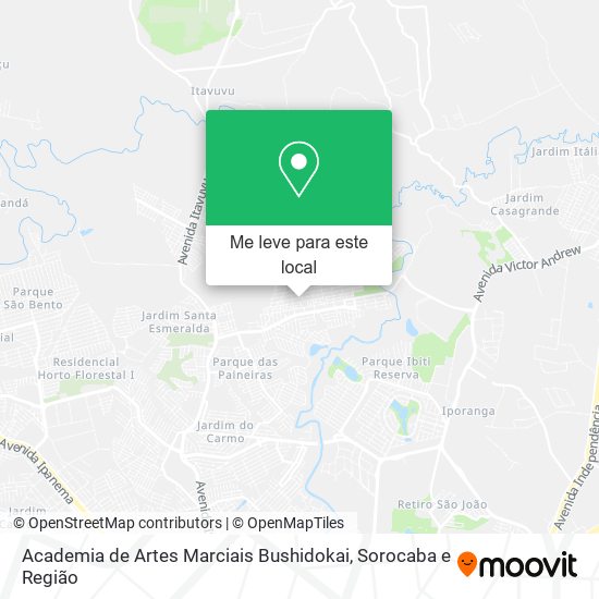 Academia de Artes Marciais Bushidokai mapa