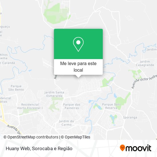 Huany Web mapa