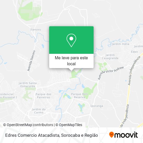 Edres Comercio Atacadista mapa