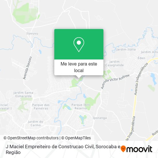 J Maciel Empreiteiro de Construcao Civil mapa