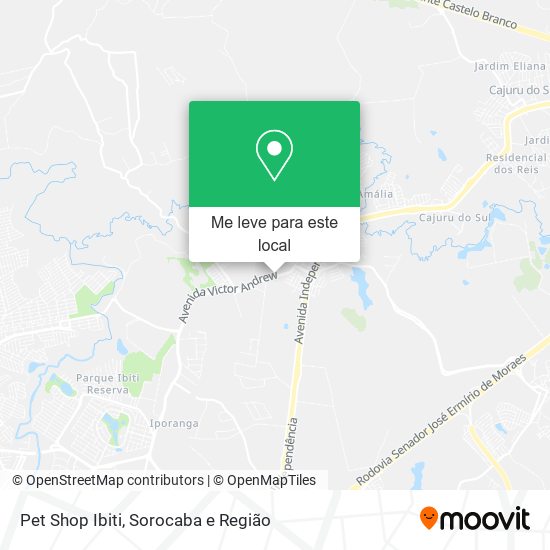 Pet Shop Ibiti mapa