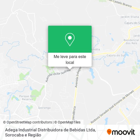 Adega Industrial Distribuidora de Bebidas Ltda mapa