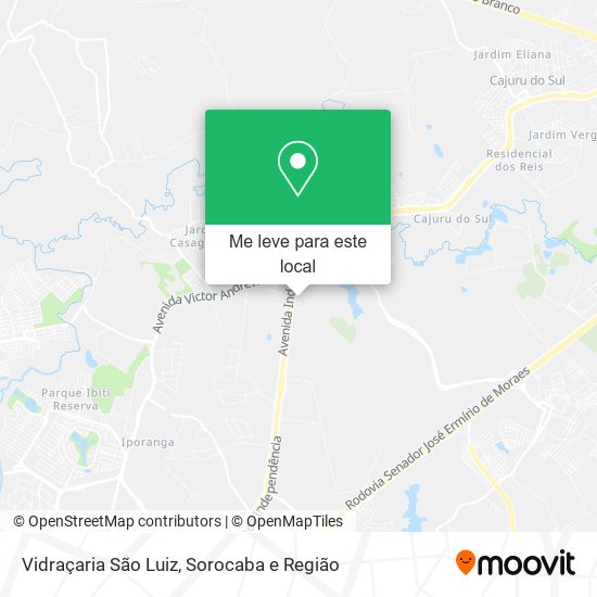 Vidraçaria São Luiz mapa