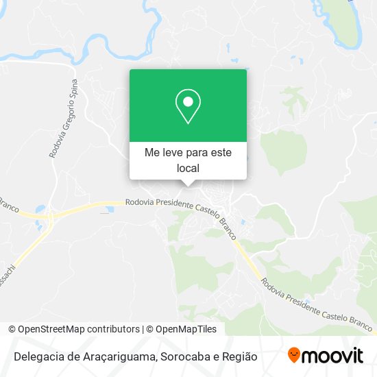 Delegacia de Araçariguama mapa