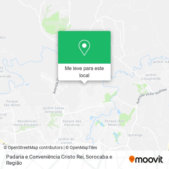 Padaria e Conveniência Cristo Rei mapa