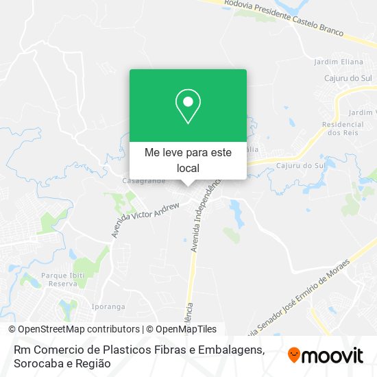 Rm Comercio de Plasticos Fibras e Embalagens mapa