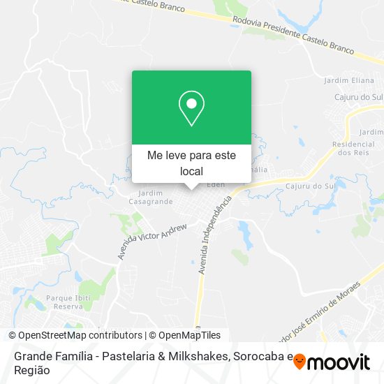 Grande Família - Pastelaria & Milkshakes mapa