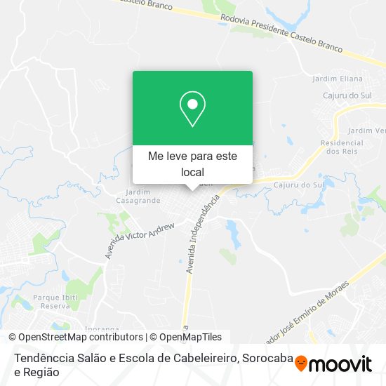 Tendênccia Salão e Escola de Cabeleireiro mapa