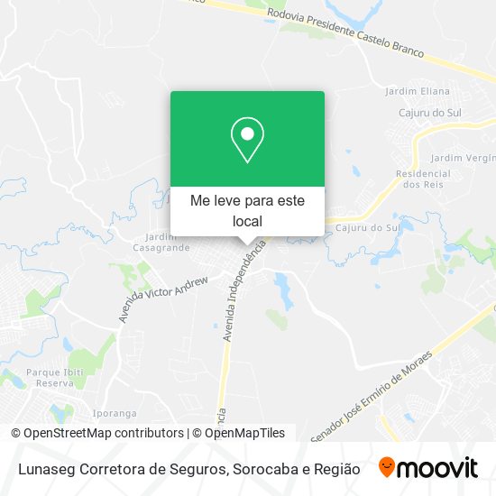 Lunaseg Corretora de Seguros mapa