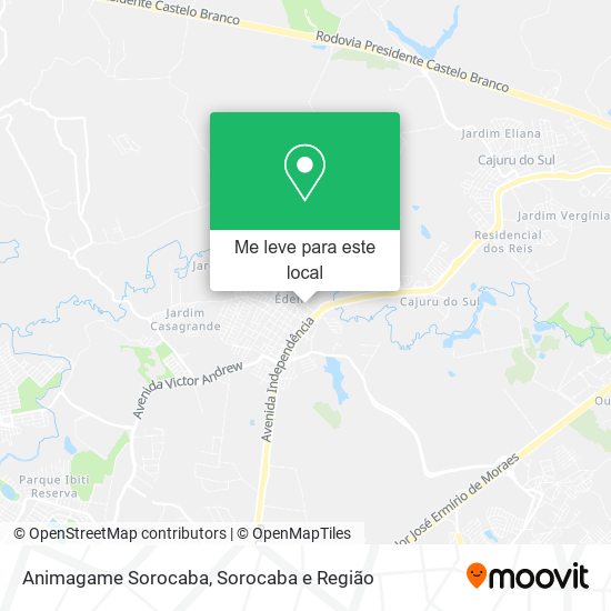 Animagame Sorocaba mapa