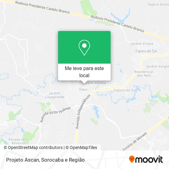 Projeto Ascan mapa