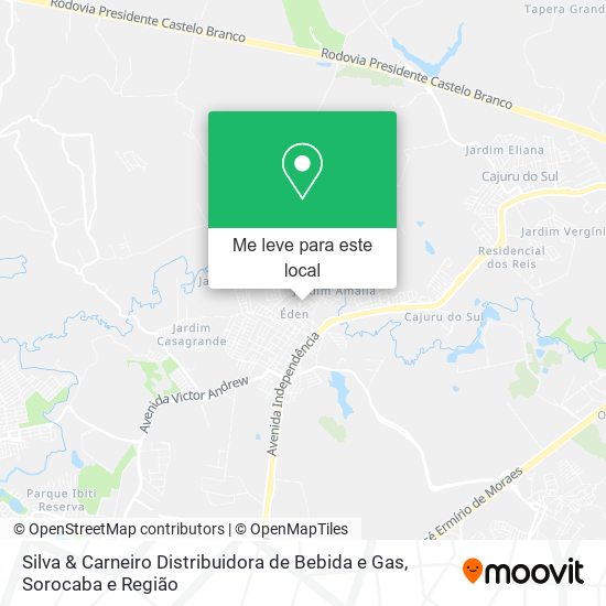 Silva & Carneiro Distribuidora de Bebida e Gas mapa
