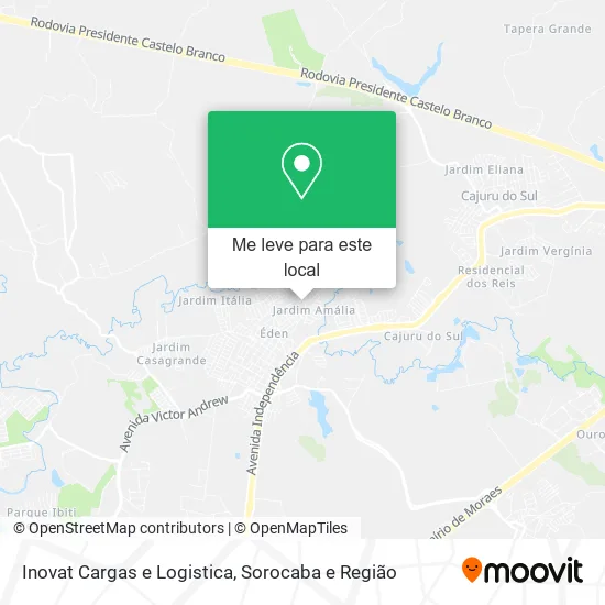 Inovat Cargas e Logistica mapa