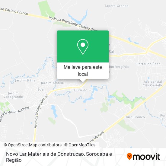 Novo Lar Materiais de Construcao mapa