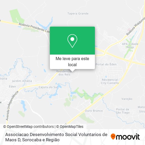 Associacao Desenvolvimento Social Voluntarios de Maos D mapa