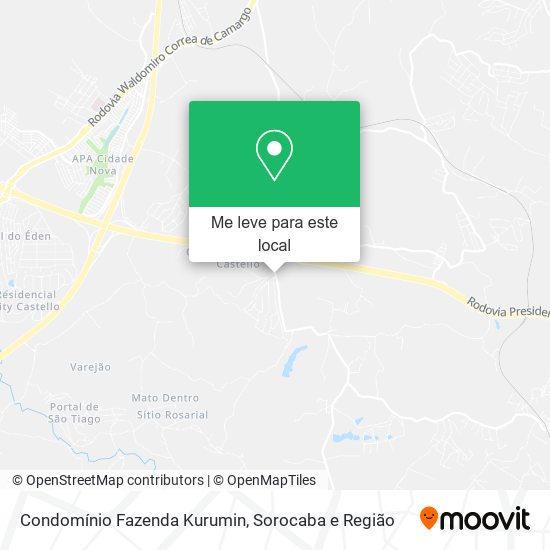 Condomínio Fazenda Kurumin mapa