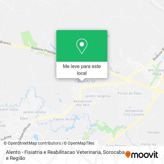 Alento - Fisiatria e Reabilitacao Veterinaria mapa