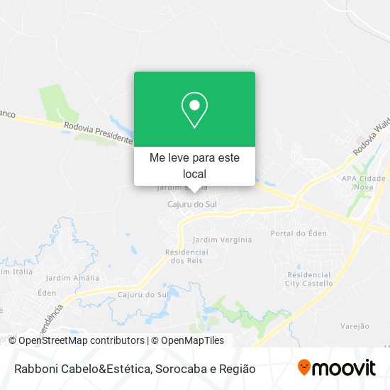 Rabboni Cabelo&Estética mapa