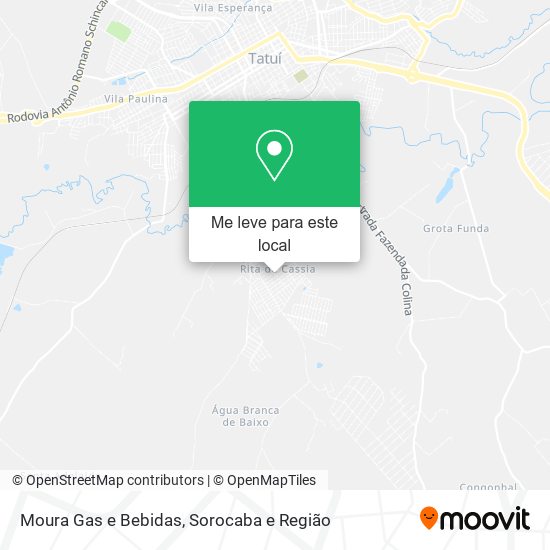 Moura Gas e Bebidas mapa