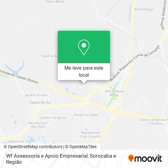 Wf Assessoria e Apoio Empresarial mapa