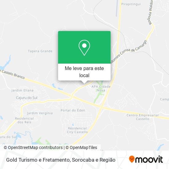 Gold Turismo e Fretamento mapa