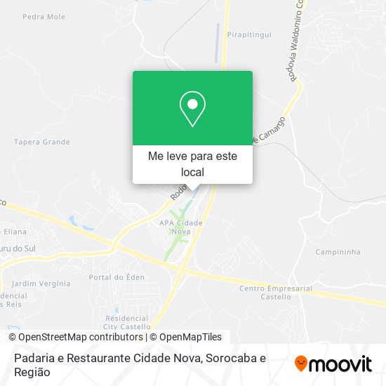 Padaria e Restaurante Cidade Nova mapa