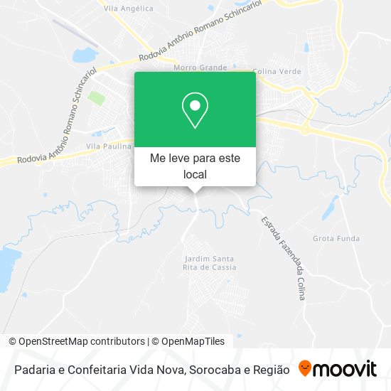 Padaria e Confeitaria Vida Nova mapa