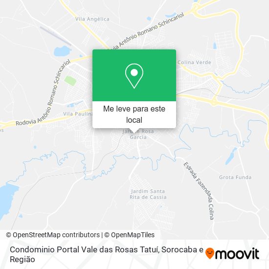 Condominio Portal Vale das Rosas Tatuí mapa