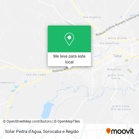 Solar Pedra d'Agua mapa