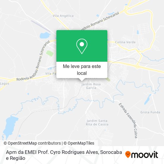 Apm da EMEI Prof. Cyro Rodrigues Alves mapa