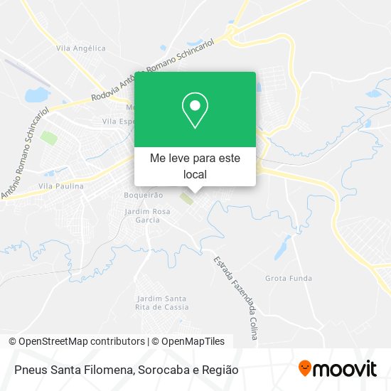 Pneus Santa Filomena mapa