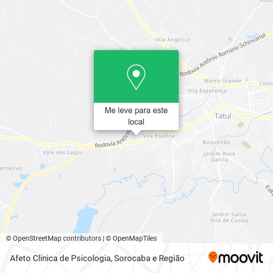 Afeto Clinica de Psicologia mapa